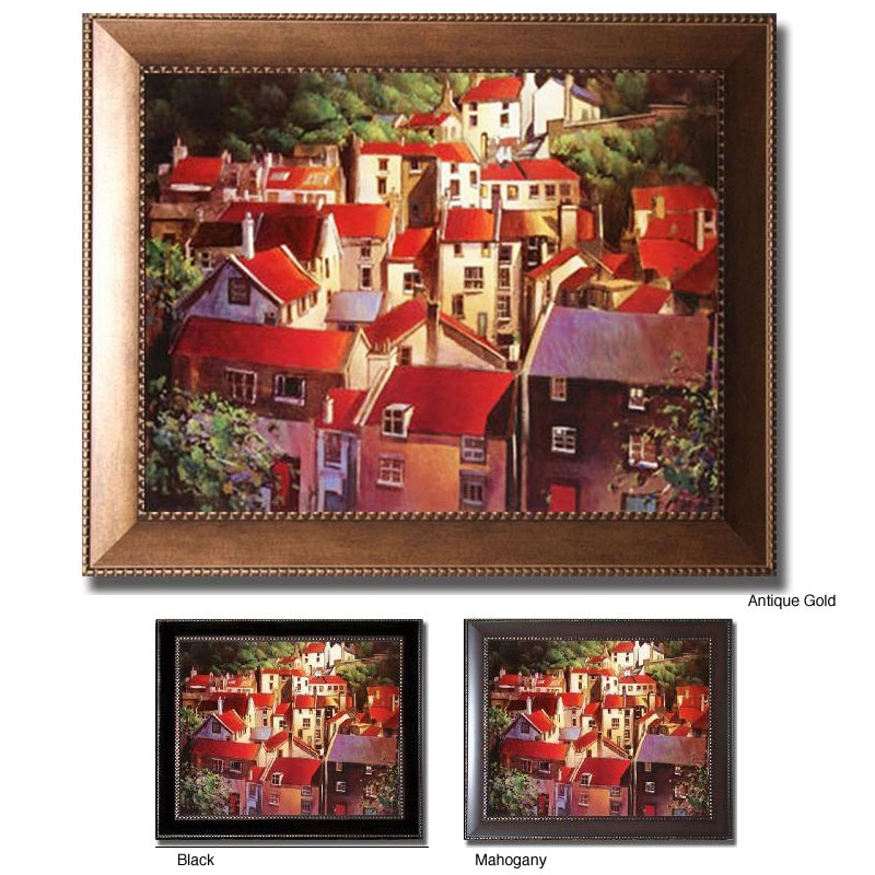 Michael OToole Rooftops II Framed Canvas Art