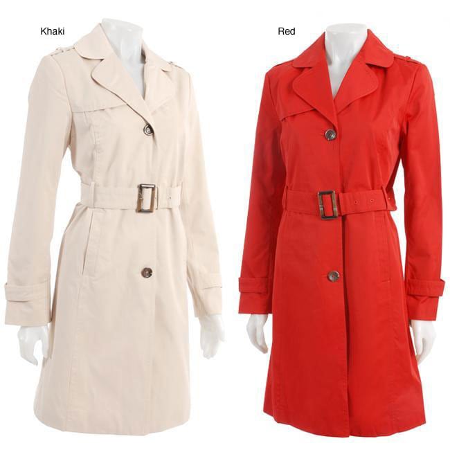 Colebrook Womens Belted Trench Coat  