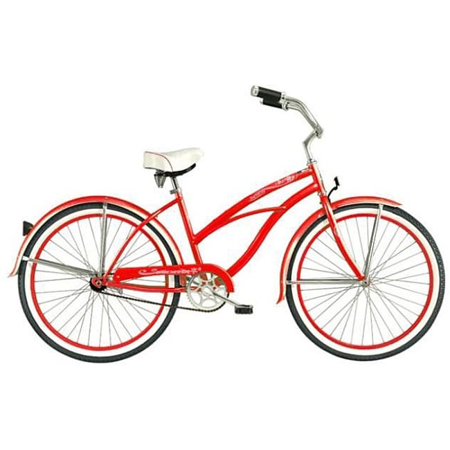 Women's Red Tahiti Beach Cruiser Bicycles