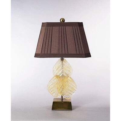 Champagne Color Glass Table Lamp