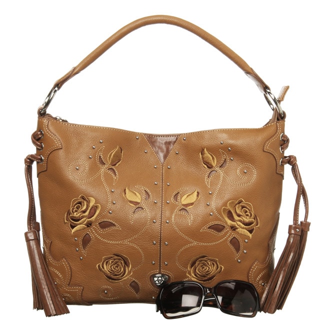 Ariat Rambling Rose Leather Handbag Free Shipping Today Ariat X27 Rambling Rose Leather Handbag