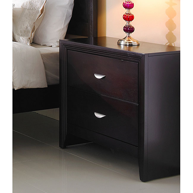 Winston Espresso 2 drawer Nightstand