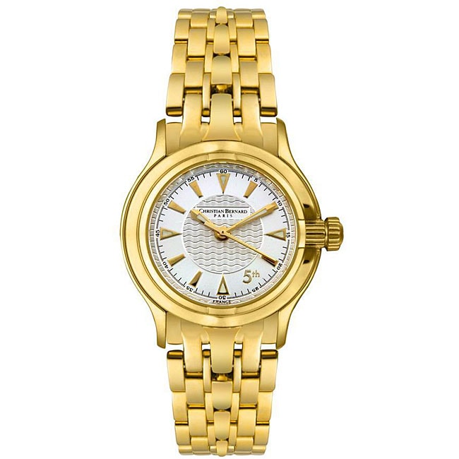 Christian Bernard Women's 5th Goldtone Watch - 12105074 - Overstock.com ...