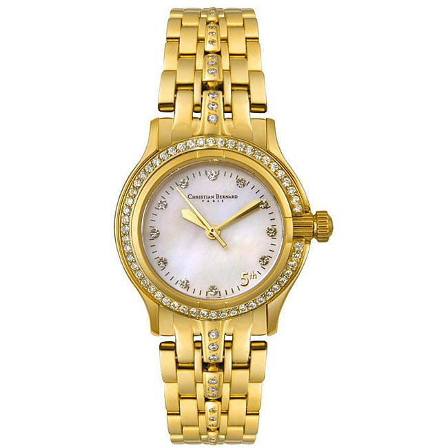 Christian Bernard Women's 5th Goldtone Watch - Free Shipping Today ...