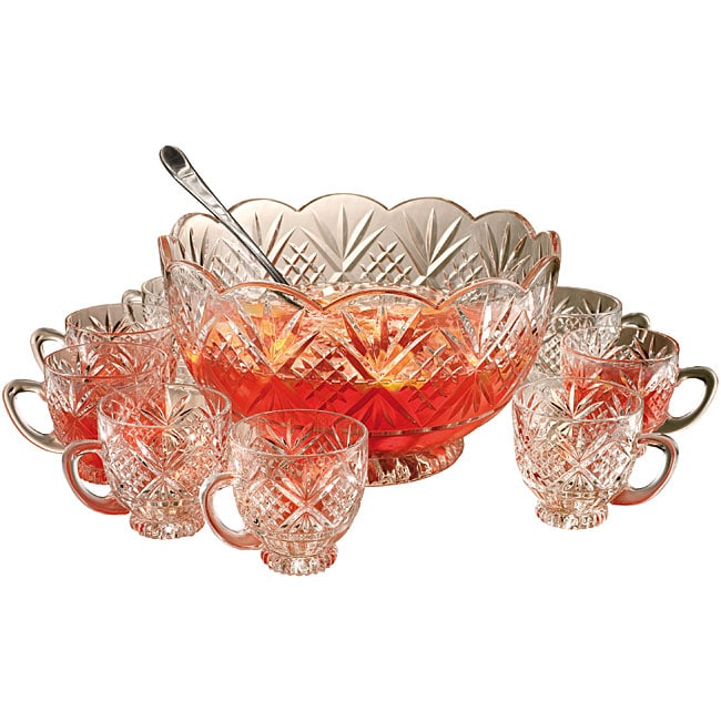 Shannon Dublin 10 piece Punch Bowl Set