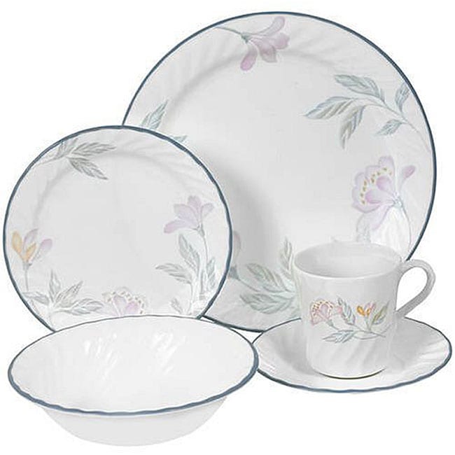 Shop Corelle Impressions Pink Trio 20-piece Dinnerware Set - Free Shipping Today - Overstock ...