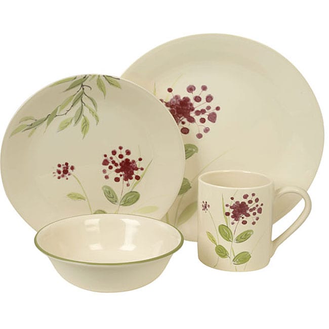 Shop Corelle Impressions Wine Berries 16-piece Dinnerware Set - Free Shipping Today - Overstock ...