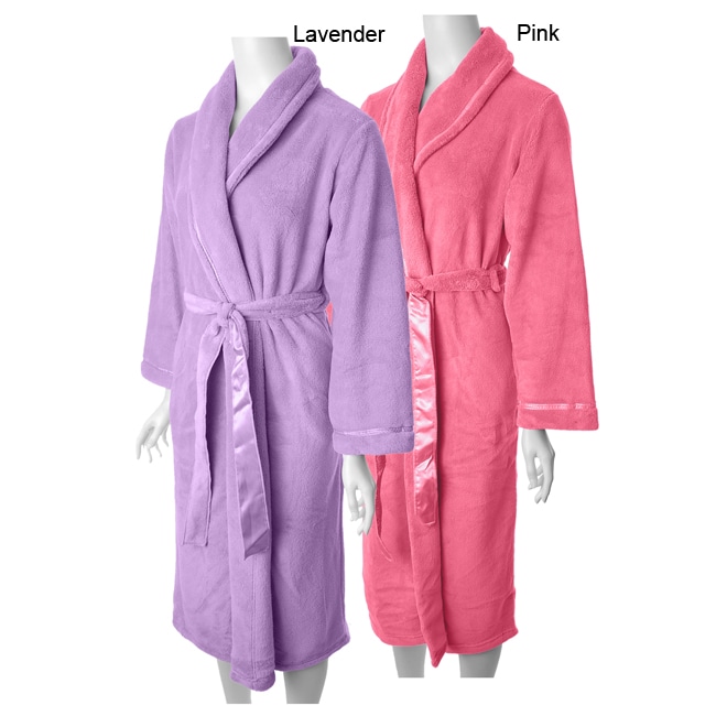 Shop Anne Lewin Women's Cozy Fleece Wrap Robe Free Shipping On Orders