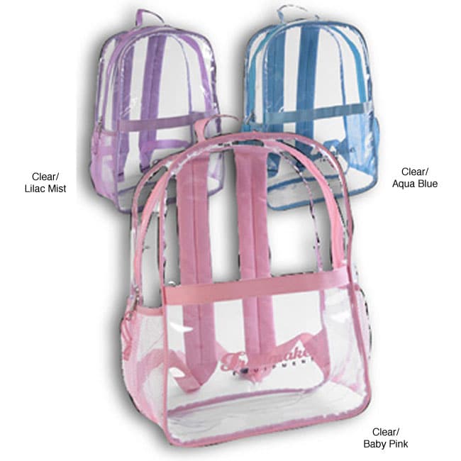 Adventure Trails Girls 16 inch Clear Backpack  