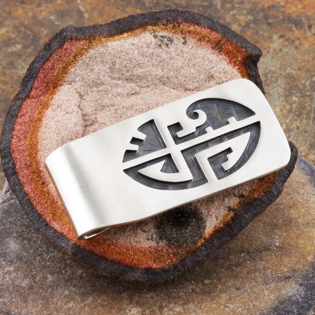   Silver Traditional Mexican Design Money Clip (Mexico)  