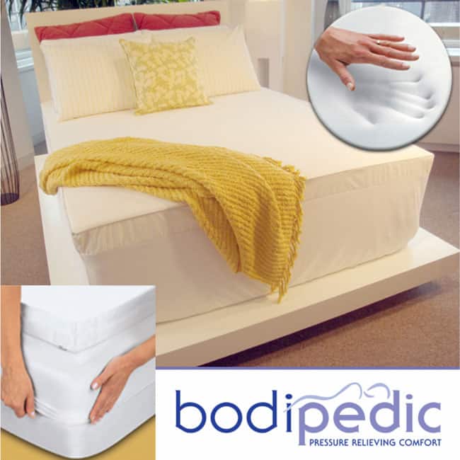 Bodipedic 2-inch Memory Foam Topper and Cotton Cover Set