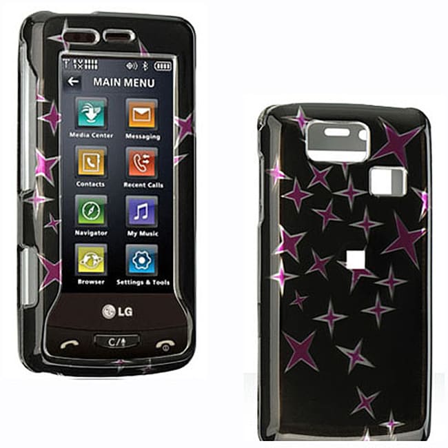 LG Versa VX9600 Black Case with Stars  