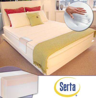 Serta 11-inch Sure Temp King Memory Foam Mattress and Cover Set