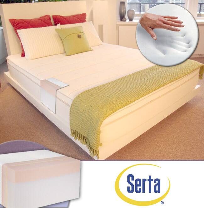 Serta 11-inch Sure Temp King Memory Foam Mattress and Cover Set