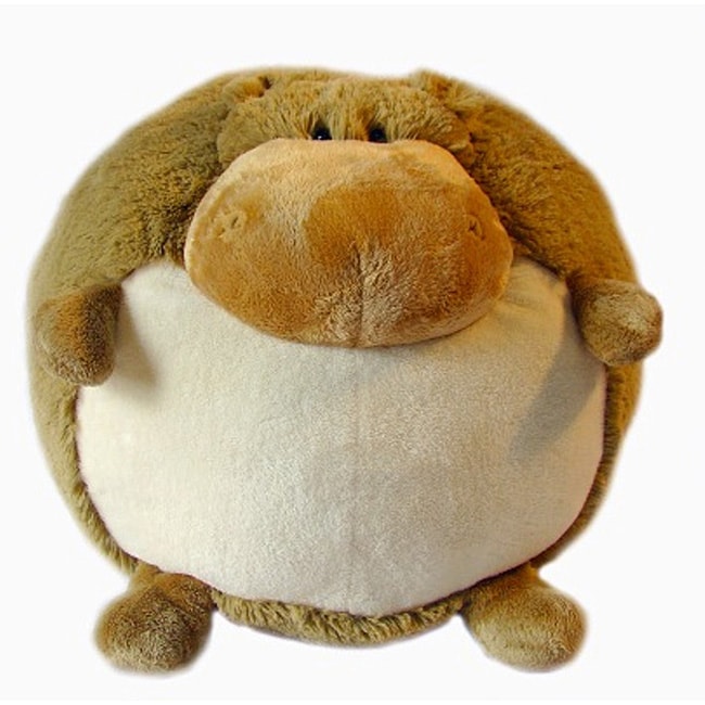 American Mills 7 inch Round Plush Hippo Pillow  