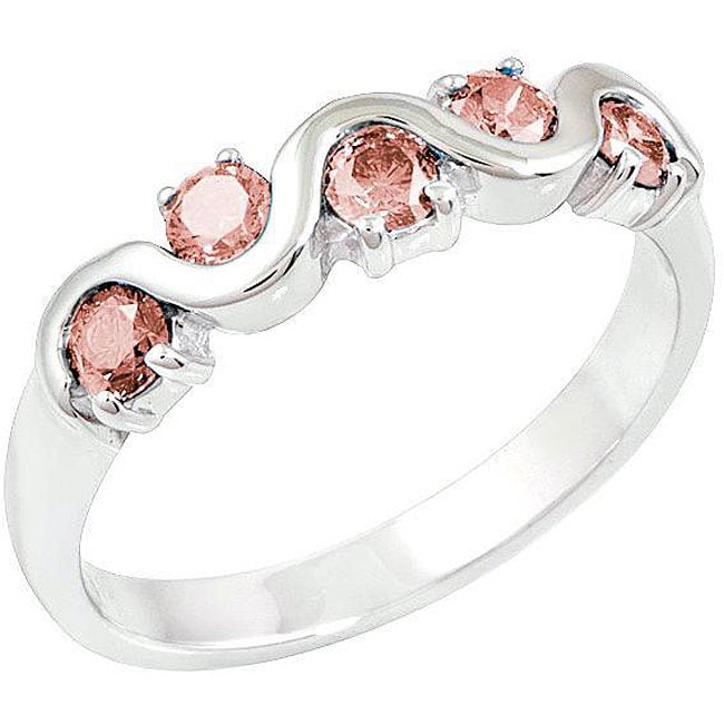 14k Gold 1/2ct TDW Pink Diamond Round Ring (Size 7 