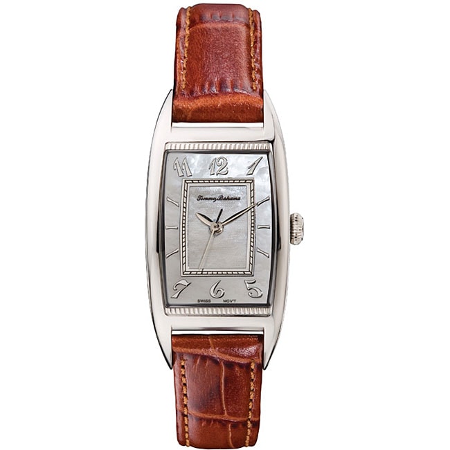 Tommy Bahama Women's Sanibel Brown Leather Strap Watch - Free Shipping ...