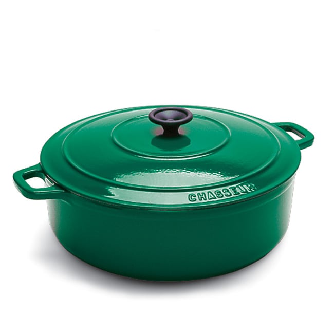 Chasseur Green 3.5 quart Oval Dutch Oven  