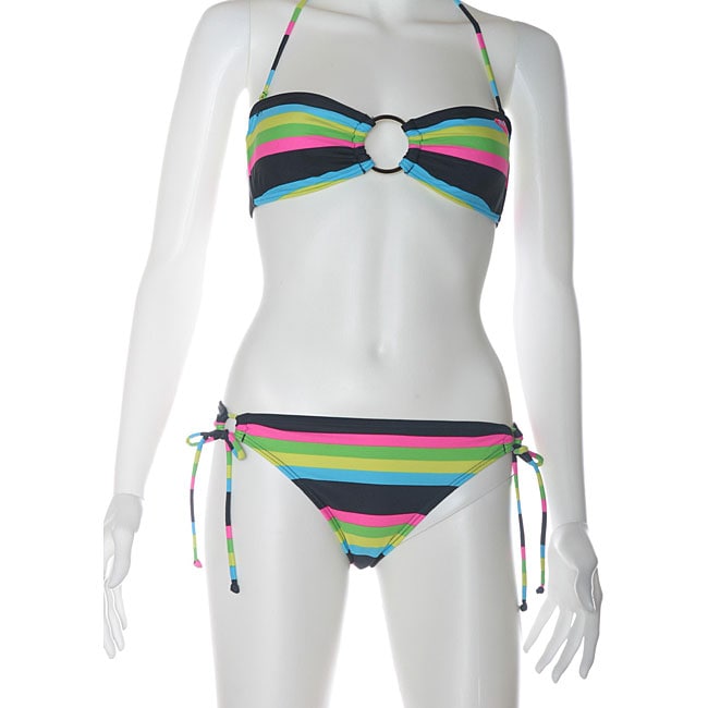 Roxy South Swell Bandeau Multi color Bikini  