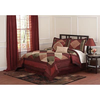 Berry Luxe Handcrafted 8-piece Comforter Set