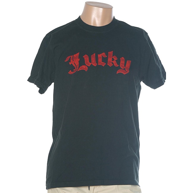 Lucky Brand Mens Classic Fit Short sleeve Black T shirt   