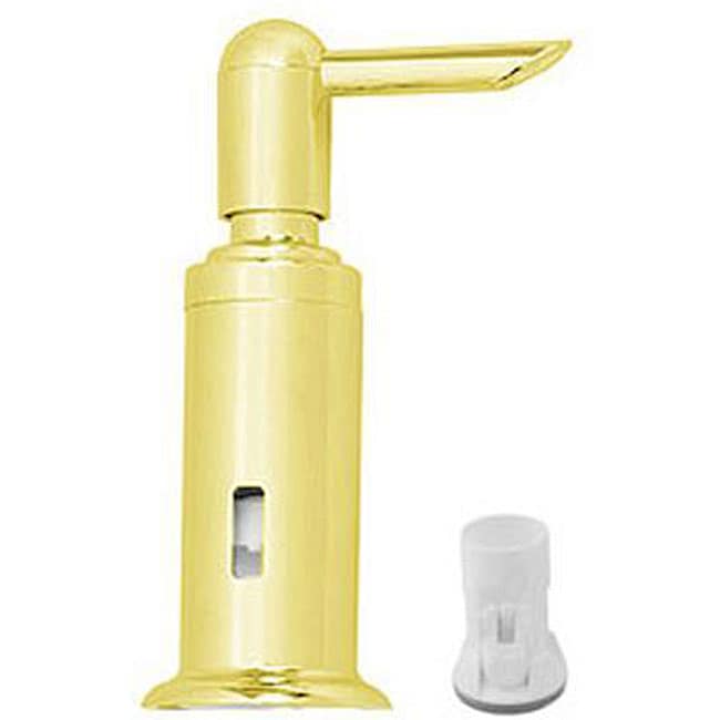 Polished Brass Free standing Suction Cup Counter Soap Dispenser