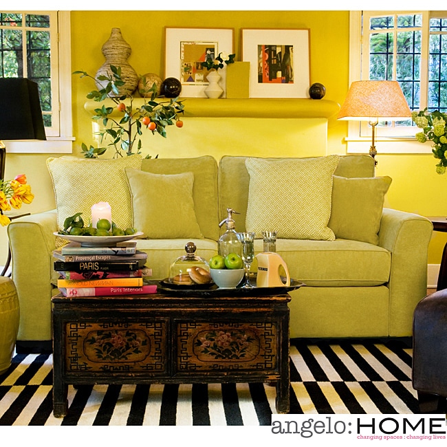 angeloHOME Spencer Lotus Green Sofa  