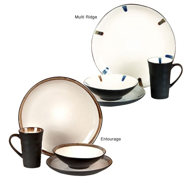 Entourage 16 piece Dinnerware Set (Service for Four)  