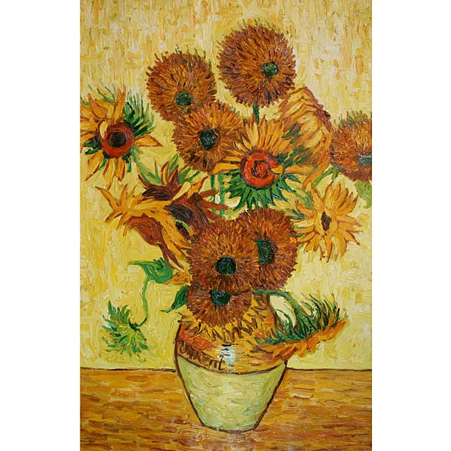 Van Gogh 'Vase with 15 Sunflowers' Canvas Art - Free Shipping Today ...