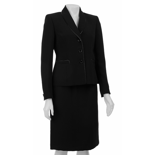 Kasper Women's Two-piece Three-button Skirt Suit - Free Shipping Today ...