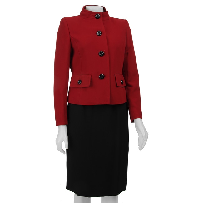 Kasper Women's Two-piece Four-button Skirt Suit - 12183997 - Overstock ...