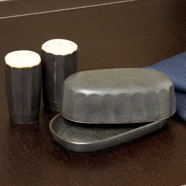 Sango 4 piece Contrast Charcoal Hostess Set  