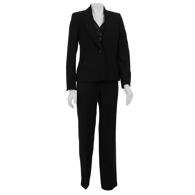 Kasper Women's 3-piece Pant Suit - 12214368 - Overstock.com Shopping ...