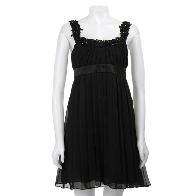 NW Collection Womens Pleated Flyaway Tank Dress  