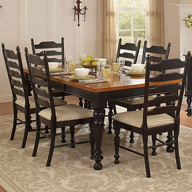 Country Charm Two-tone 7-piece Dining Table Set - Free ...