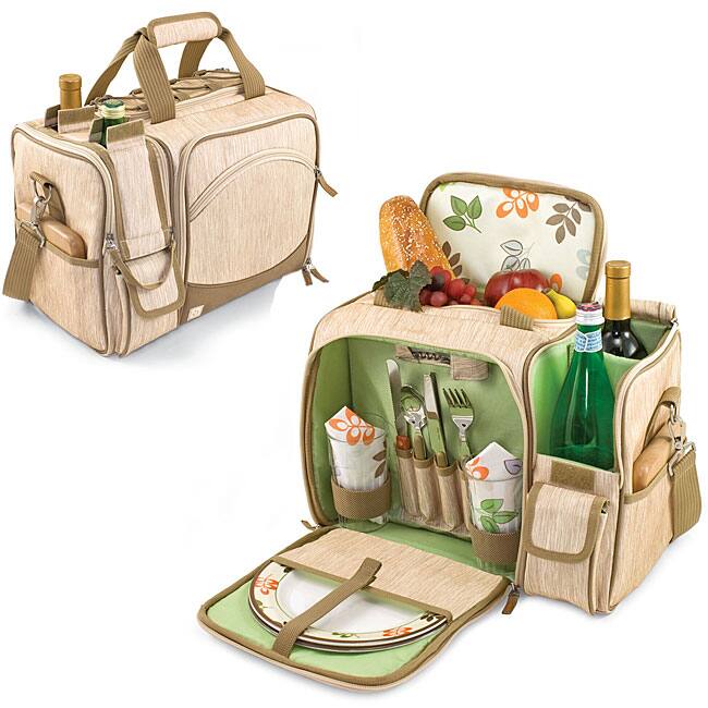 Picnic Time Malibu-Botannica Wine-n-Cheese Picnic Basket