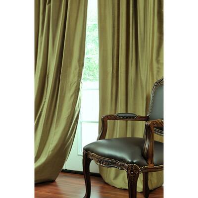 Exclusive Fabrics Signature Burnished Cotton Silk 84-inch Curtain Panel