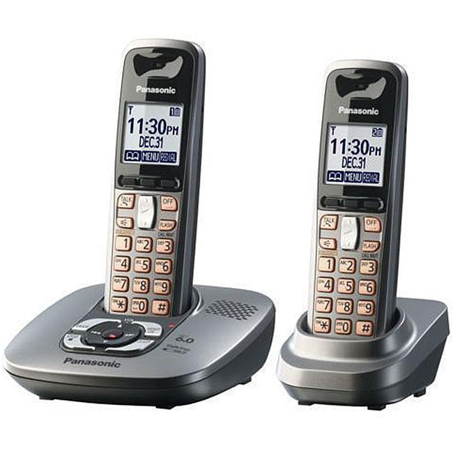 Panasonic DECT 6.0 2handset Answering Machine Phone (Refurbished