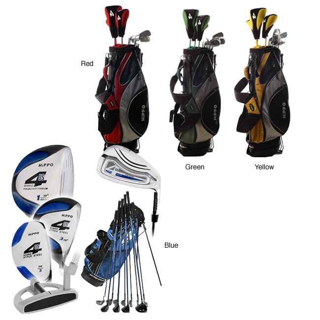 Hippo Golf OS4 17 piece Complete Club Set and Bag