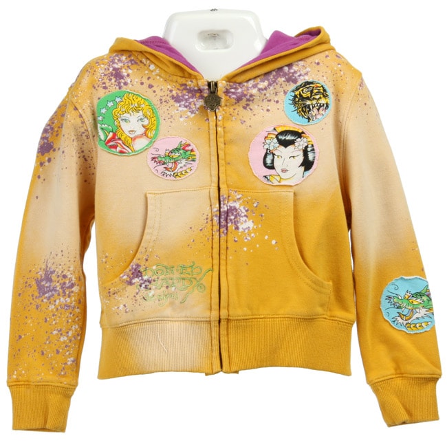 Ed Hardy Girls Bulldog Hoodie  