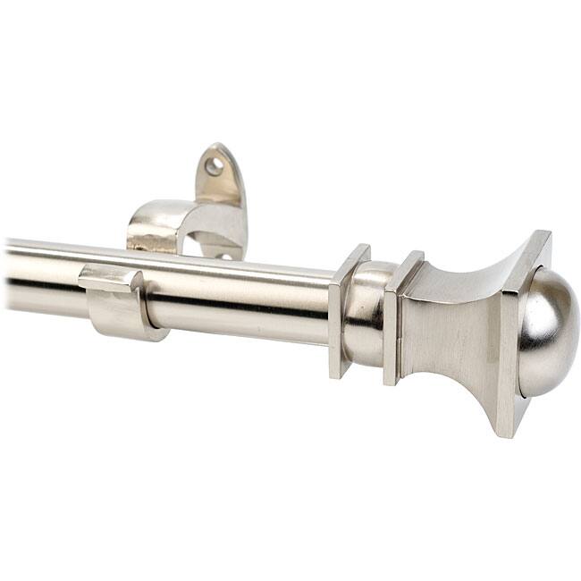 Exclusive Fabrics Signature 52 to 144-inch Adjustable Curtain Rod Set