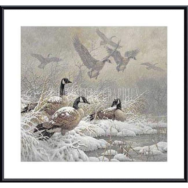 Larry Fanning Winter Retreat (Detail) Metal Framed Print