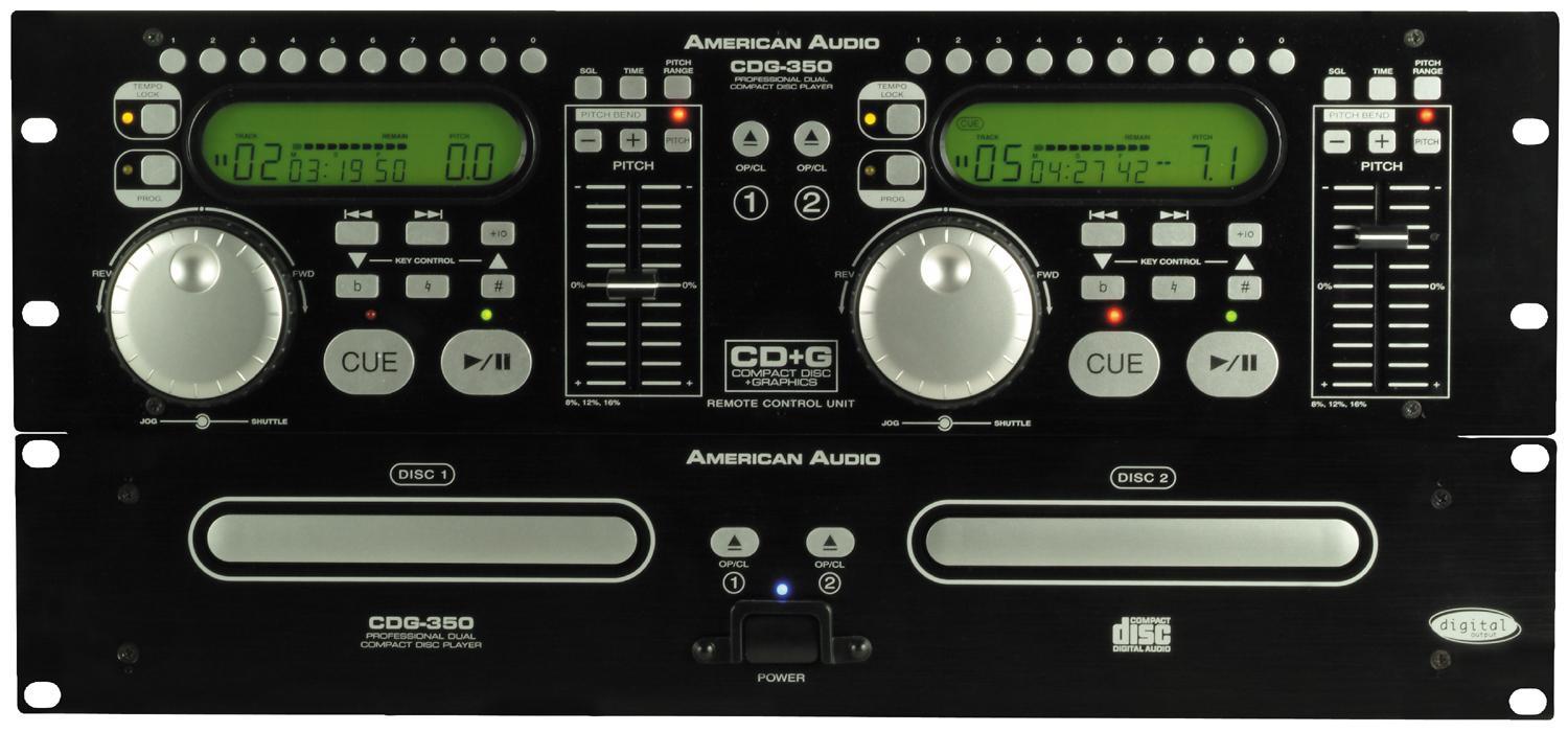 American Audio Karaoke CDG350 CD+G Dual CD Player (Refurbished 