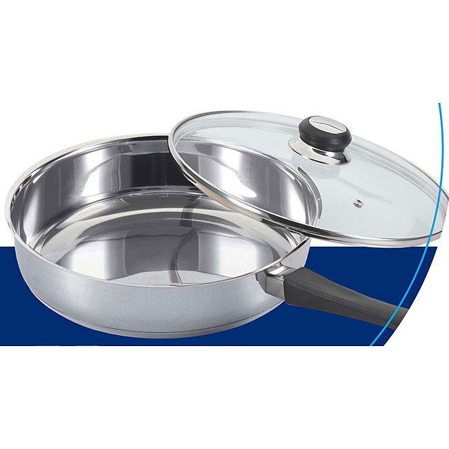 Stainless Steel 8 inch Saute Pan with Glass Cover  