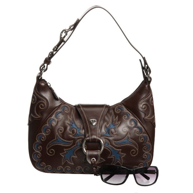 Ariat Manzanita Zip Top Leather Handbag  