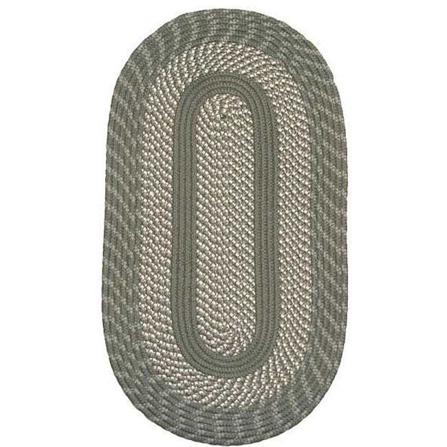 Middletown Slate Indoor/ Outdoor Braided Rug (5 X 8 Oval)