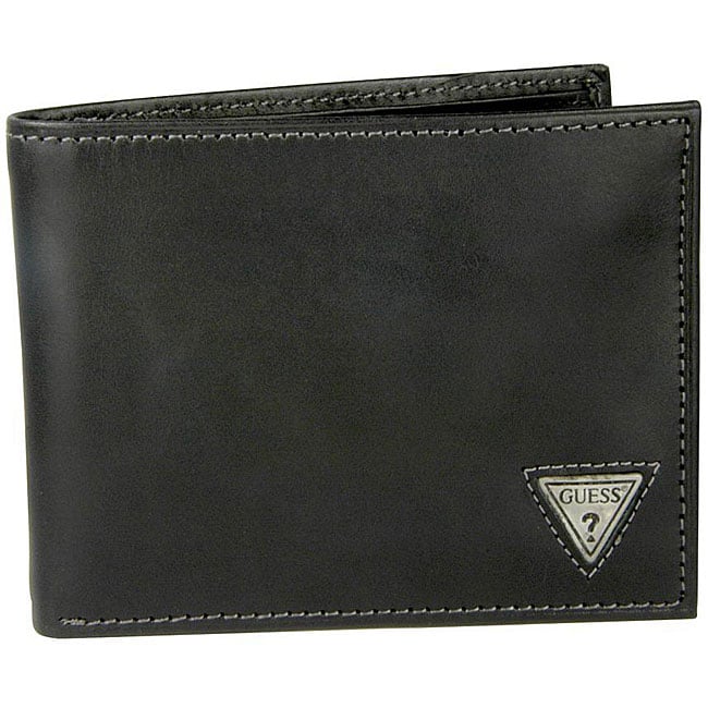 Guess Mens Black Passcase Wallet  