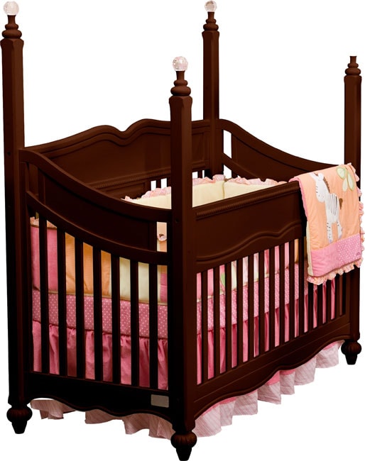 Princess 4 in 1 Dark Cherry Crib  