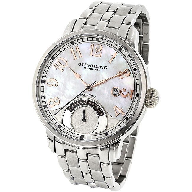 Stuhrling Original Mens Legacy Retrograde Dual Time Watch