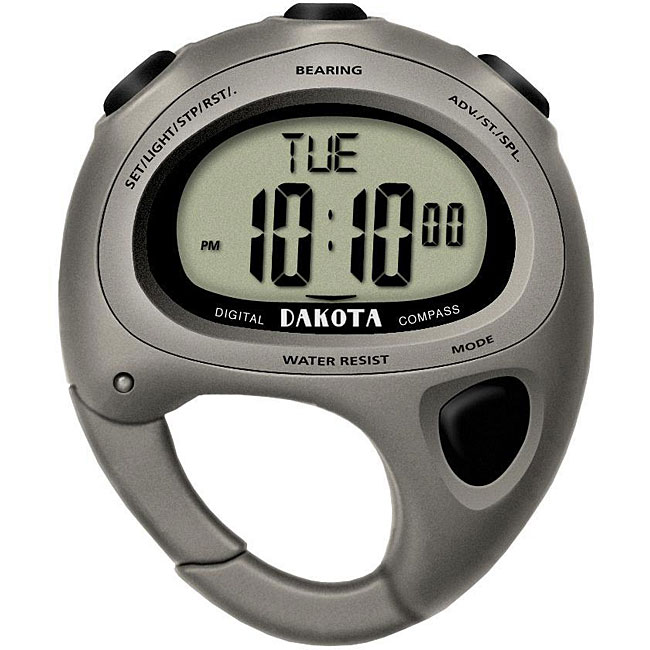 Dakota Mens Digital Compass Clip Watch  